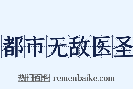 都市无敌医圣是什么意思的图片